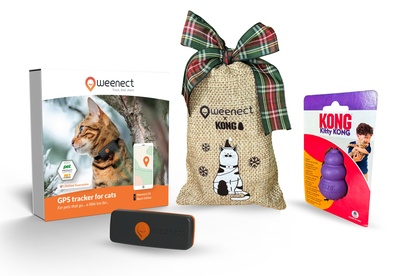 Weenect x KONG Christmas bundle cat version