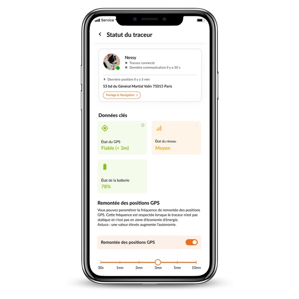Weenect vs Tractive - Statut du traceur