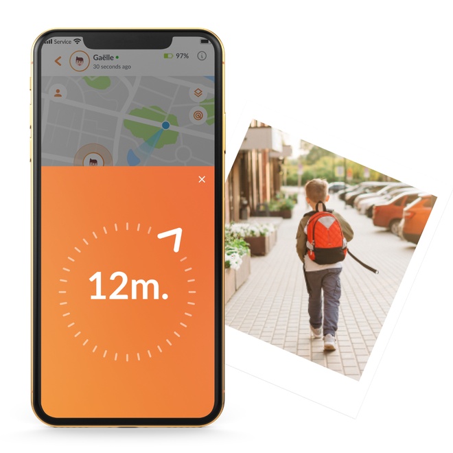 GPS tracking feature of the child GPS