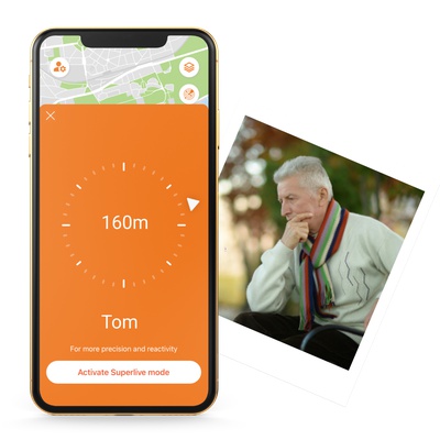 Weenect - Téléalarme GPS pour Senior, sans Limite de Distance