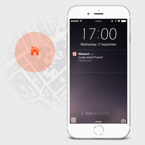 Funzione di zona sicura dei GPS per cani