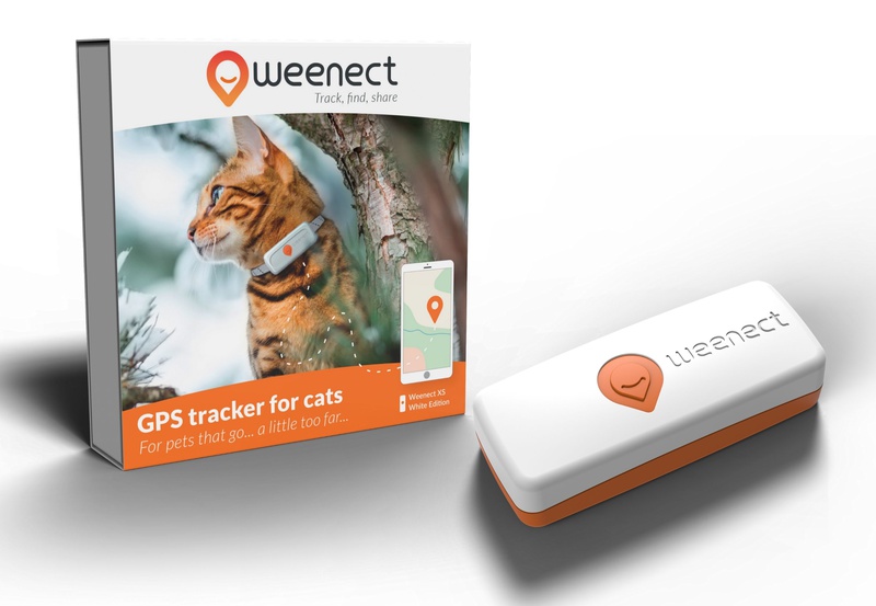 Sécurité Chien - Weenect GPS blanc XS – 60 X 23 X 12 mm