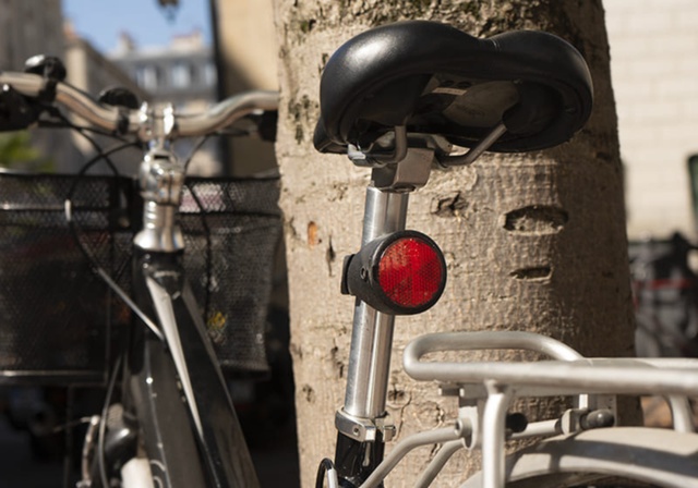 Un vélo équipé d’un tracker GPS de chez Invoxia