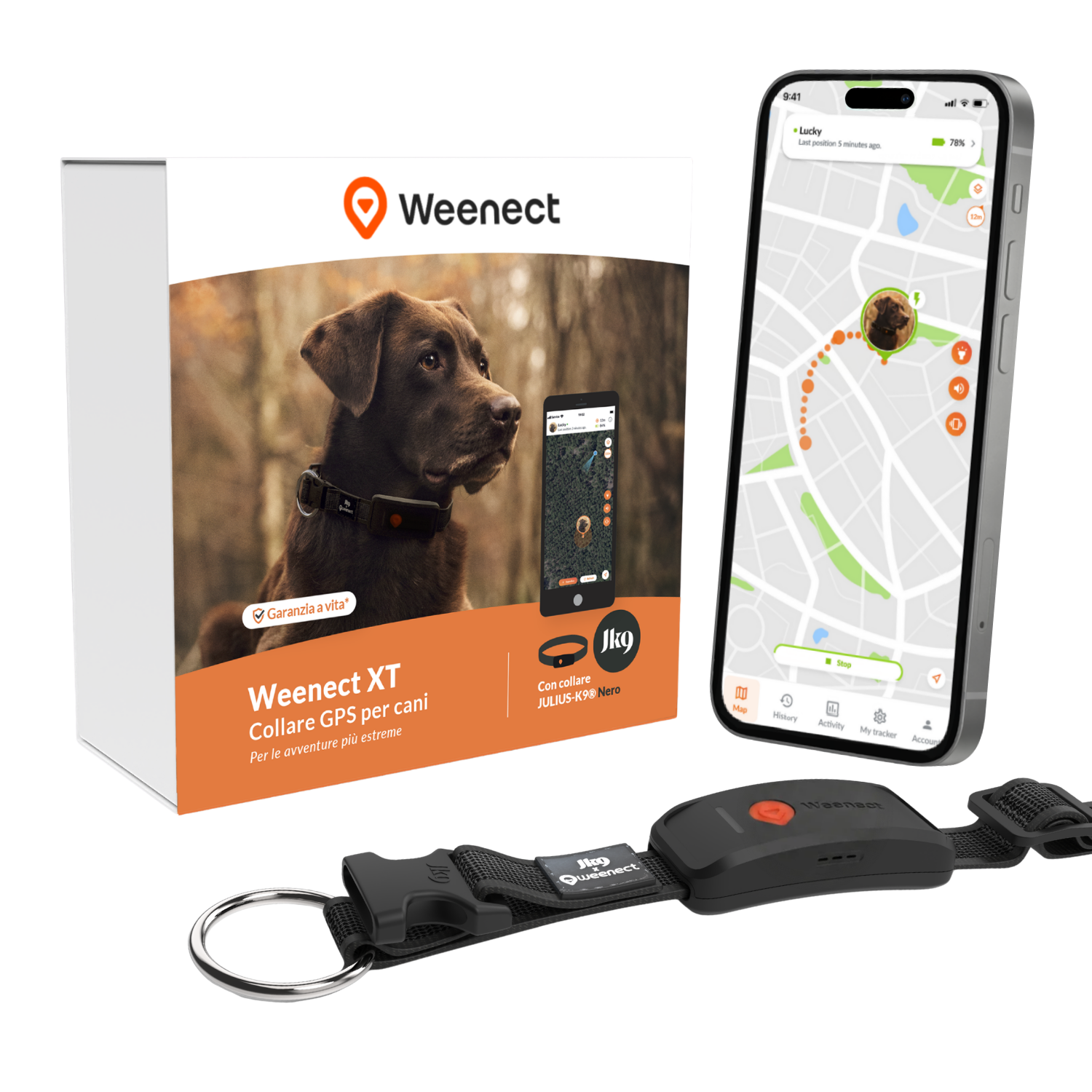 Weenect XT Traceur GPS pour chien avec collier de localisation couleur noir - Image 5
